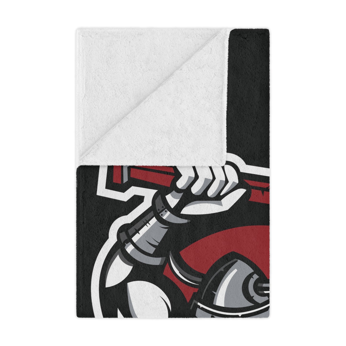 Minky Blanket Black | Norse Hockey Logo