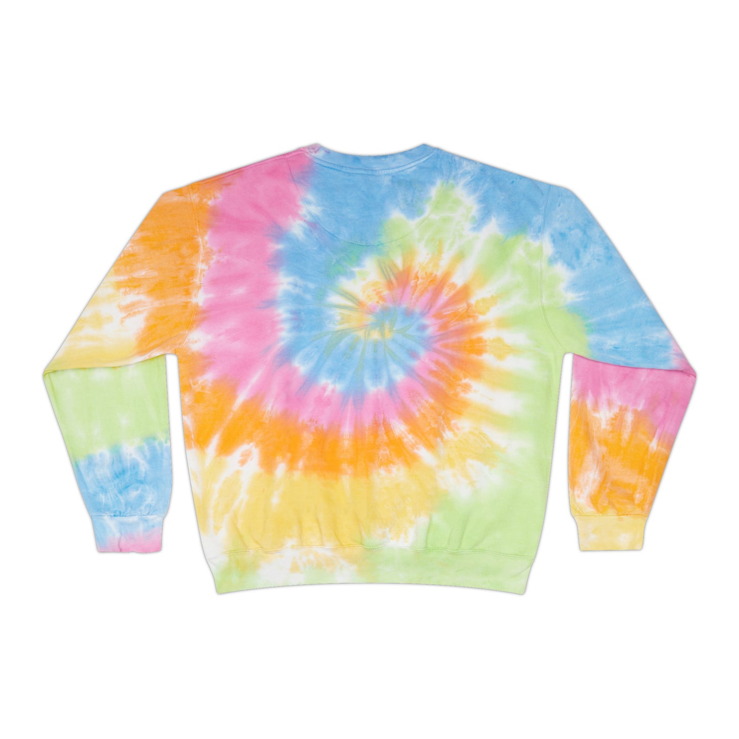 Unisex Comfort Colors Tie-Dye Crewneck Sweatshirt | Villagers of Mainstrasse VOM Words w/ Sights