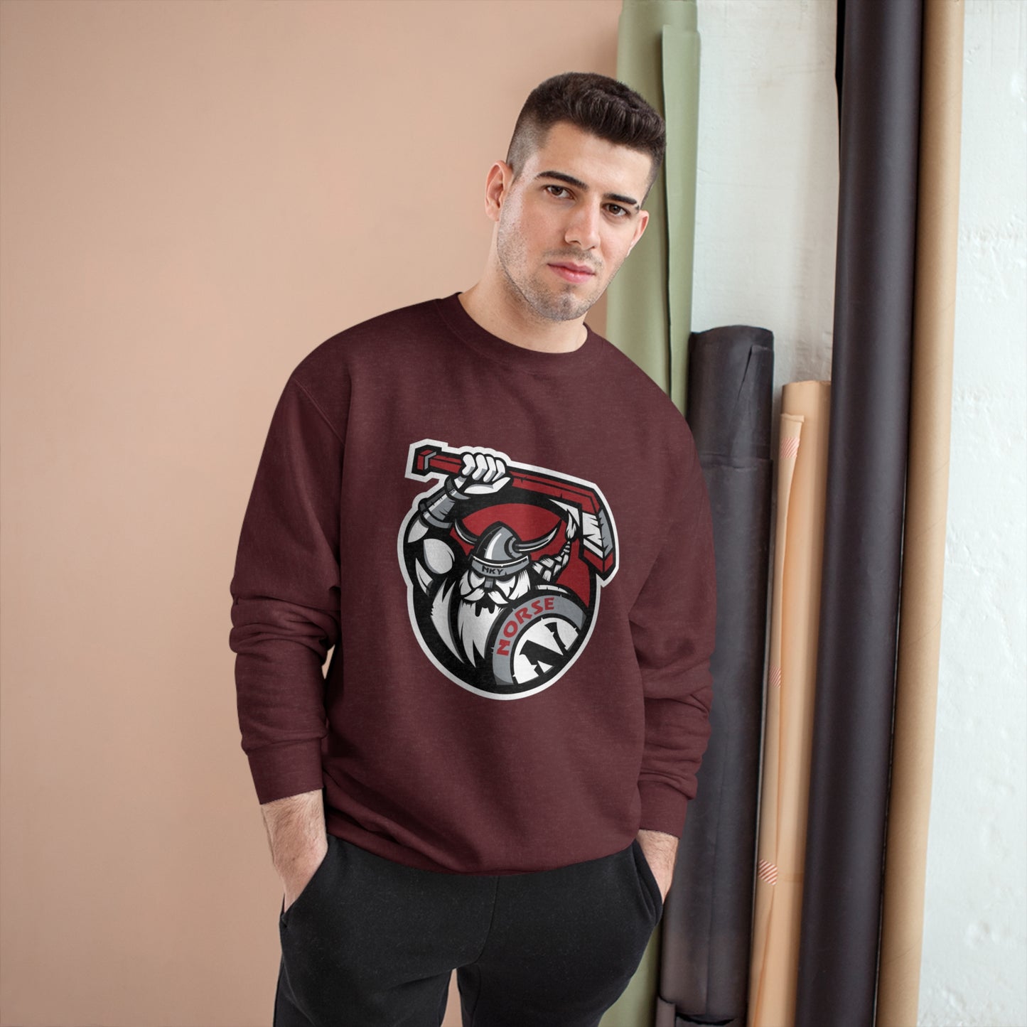 Champion Sweatshirt | Norse Hockey Logo