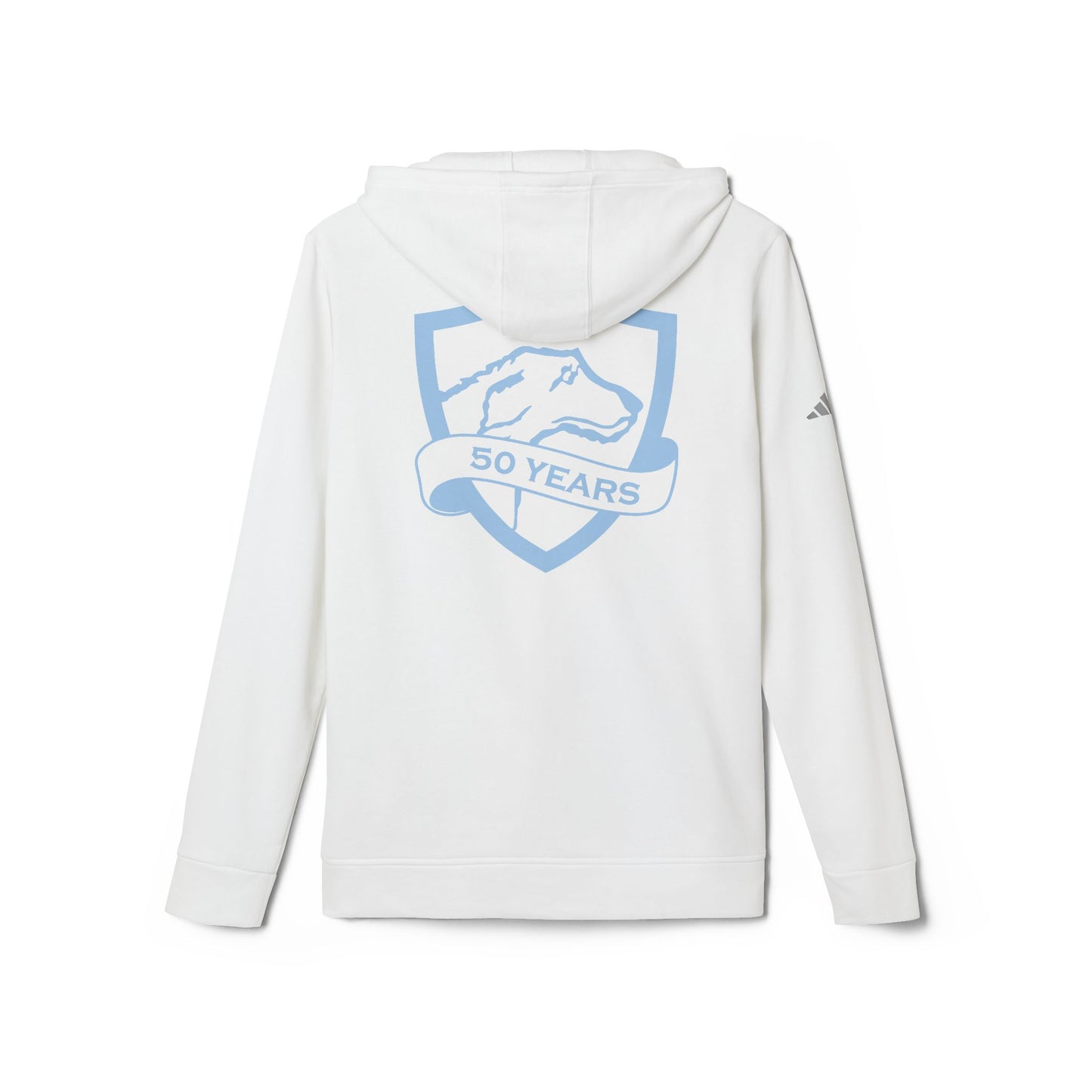 adidas® Unisex Fleece Hoodie | CRFC Wolfhounds 50th Banner Blue