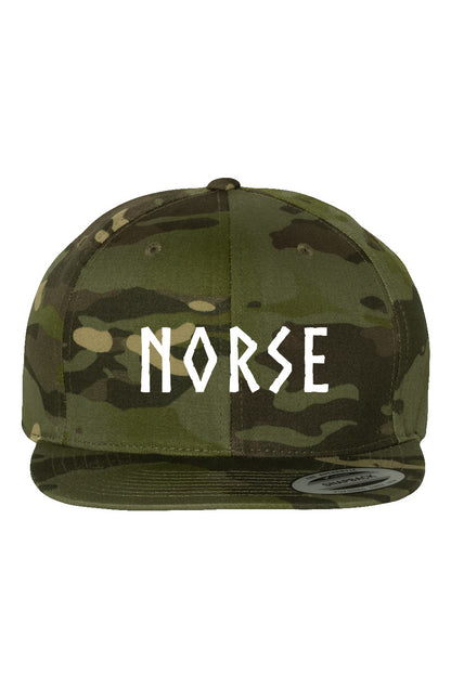 Embroidered Multicam Tropic Premium Snapback | Norse Hockey Letters