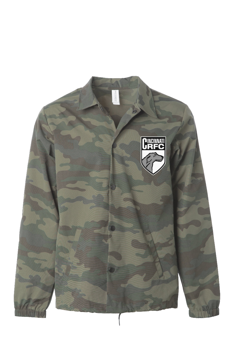 Water Resistant Windbreaker Camo | CRFC Wolfhounds Crest White