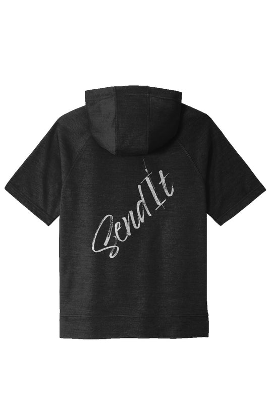 Tri-Blend Fleece S/S Hooded Pullover | Send It LTD Sideways