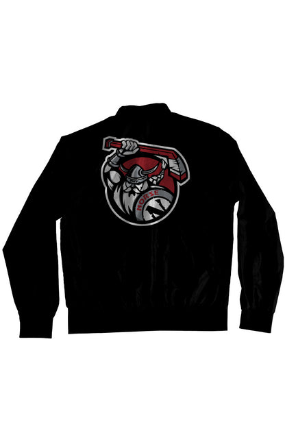 Lightweight Bomber Jacket Black | Norse Hockey Logo