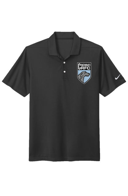 Nike Dri-FIT Micro Pique 2.0 Polo Black | CRFC Wolfhounds Crest Blue