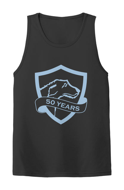 PosiCharge Competitor Tank | CRFC Wolfhounds 50th Banner Blue