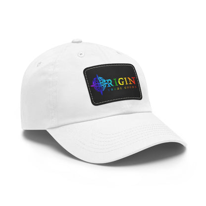 Dad Hat with Leather Patch (Rectangle) | Origin Trade Goods Color Blast