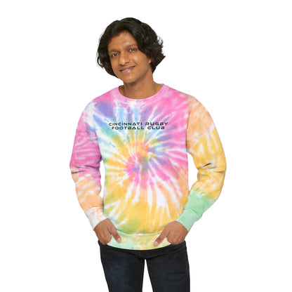 Unisex Tie-Dye Crewneck Sweatshirt | CRFC Wolfhounds White Crest