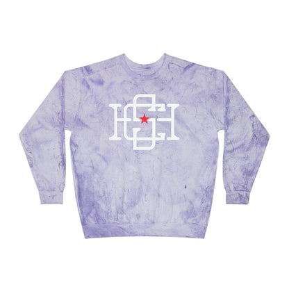 Unisex Comfort Colors Color Blast Crewneck Sweatshirt | CSHL Knot Logo