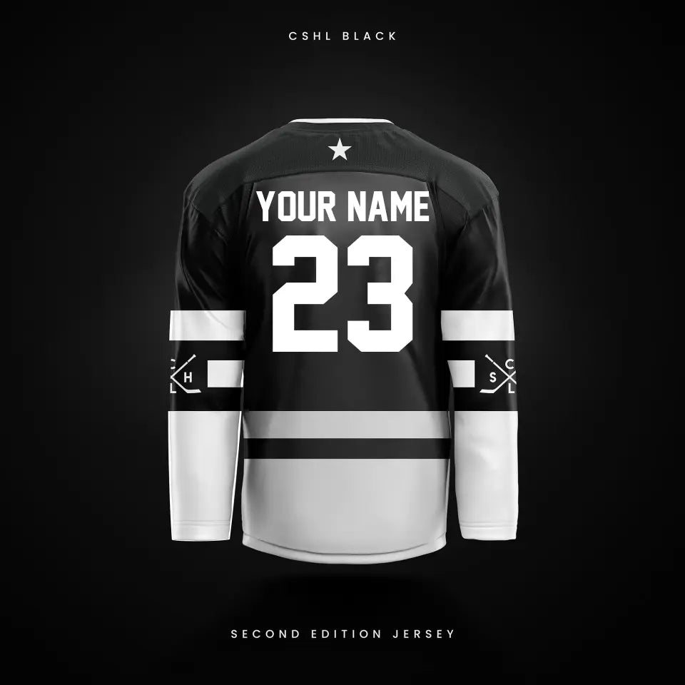 Adult & Youth Goalie Cut Personalized | CSHL Black Jersey