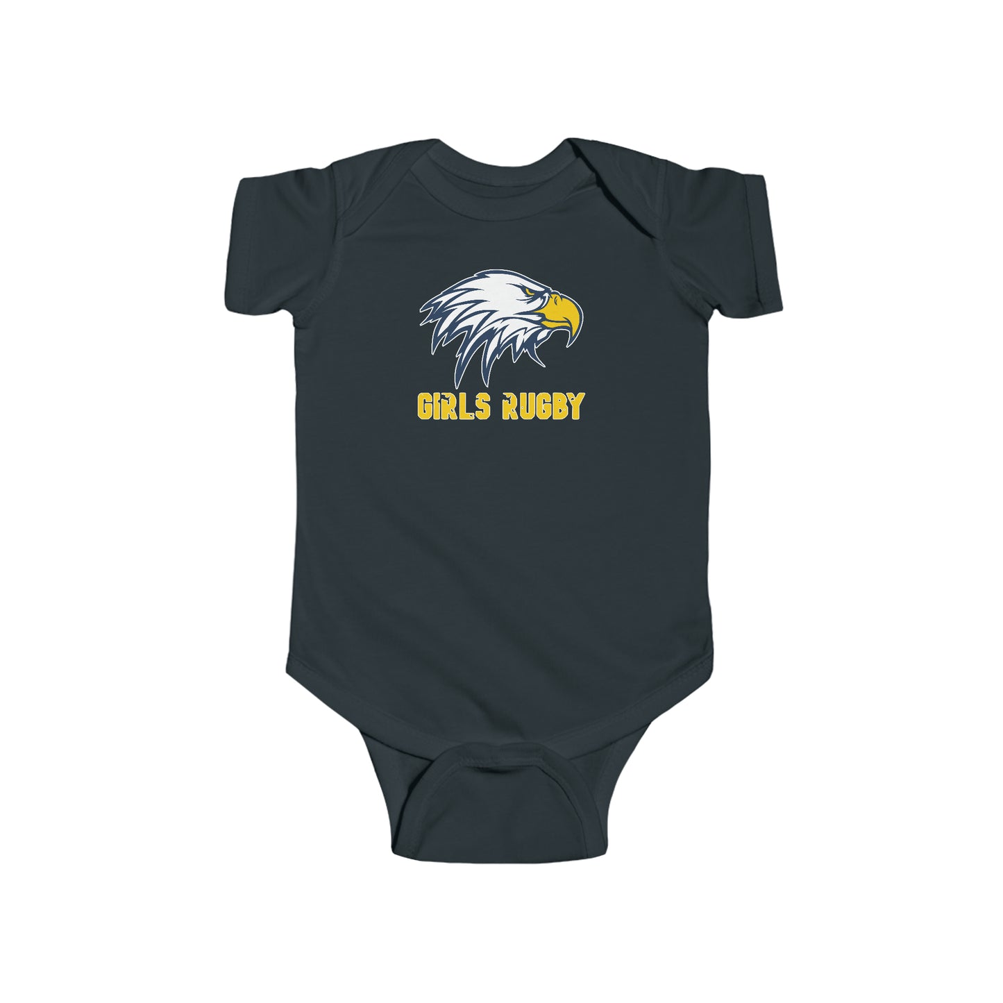 Unisex Infant Short Sleeve Onesie | Cincinnati Girls Rugby Logo Color