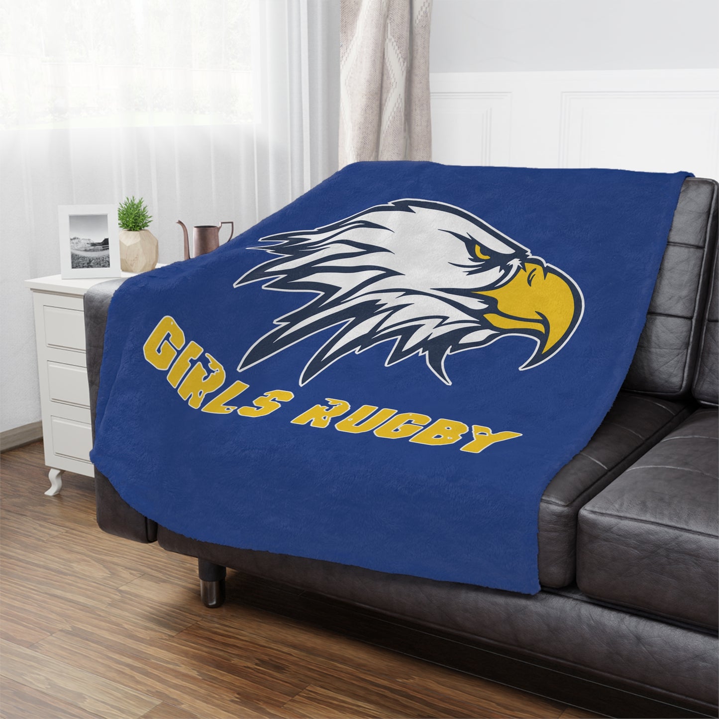 Super Soft Minky Blanket | Cincinnati Girls Rugby Logo Color