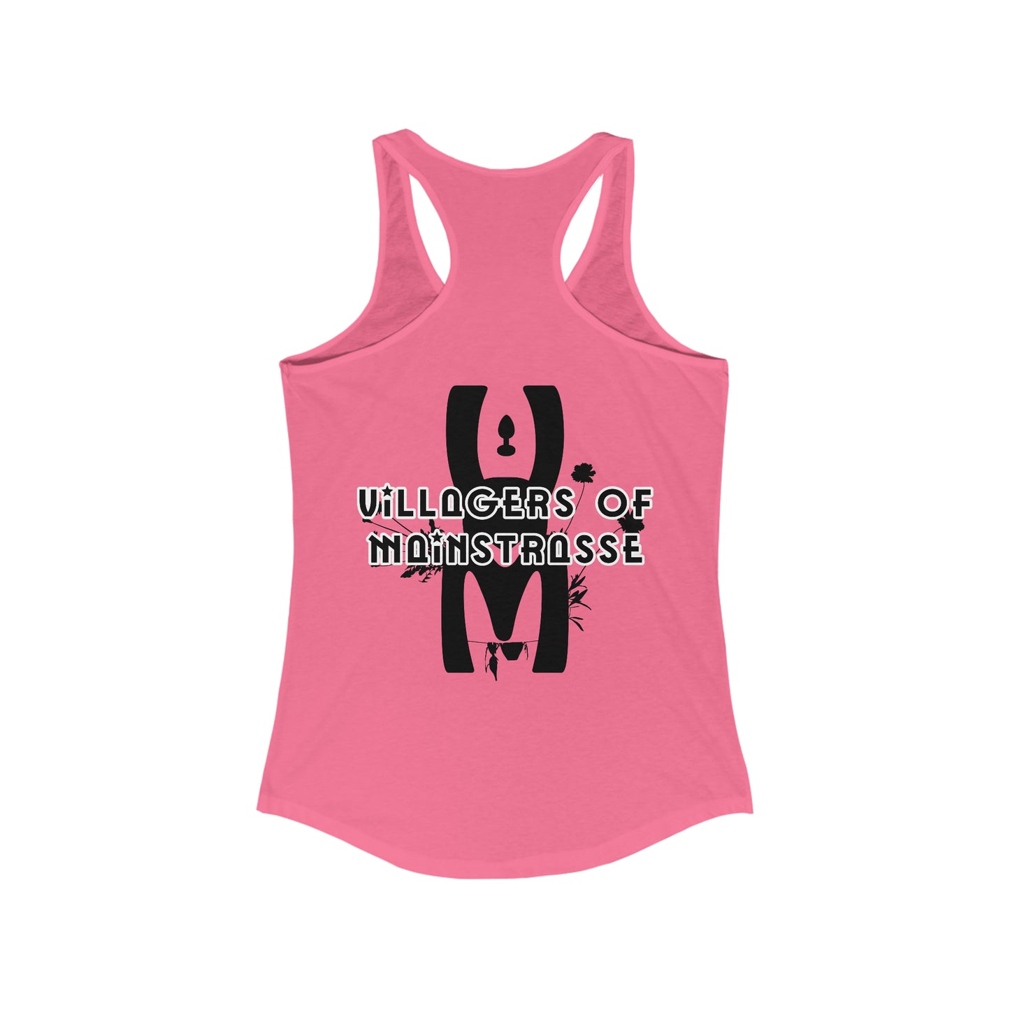 Women's Racerback Tank | Villagers of Mainstrasse VOM Words w/ Sights