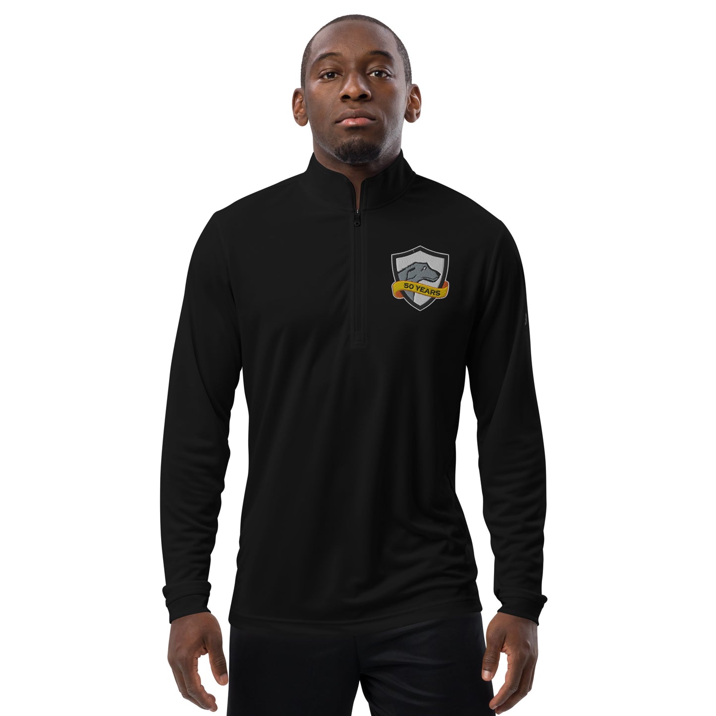 addidas® Quarter-Zip Embroidered Jacket | CRFC Wolfhounds 50th Banner