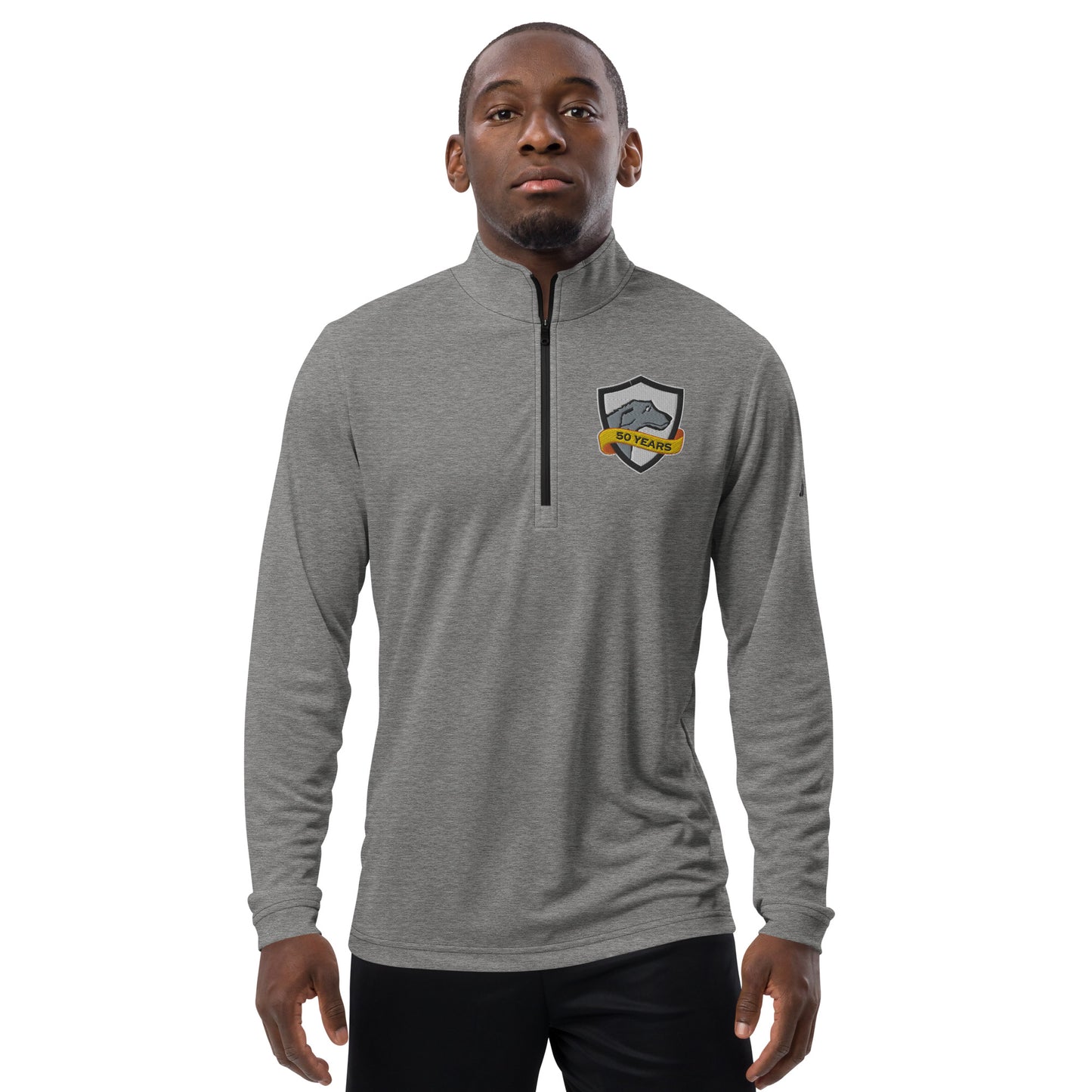 addidas® Quarter-Zip Embroidered Jacket | CRFC Wolfhounds 50th Banner