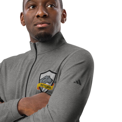 addidas® Quarter-Zip Embroidered Jacket | CRFC Wolfhounds 50th Banner