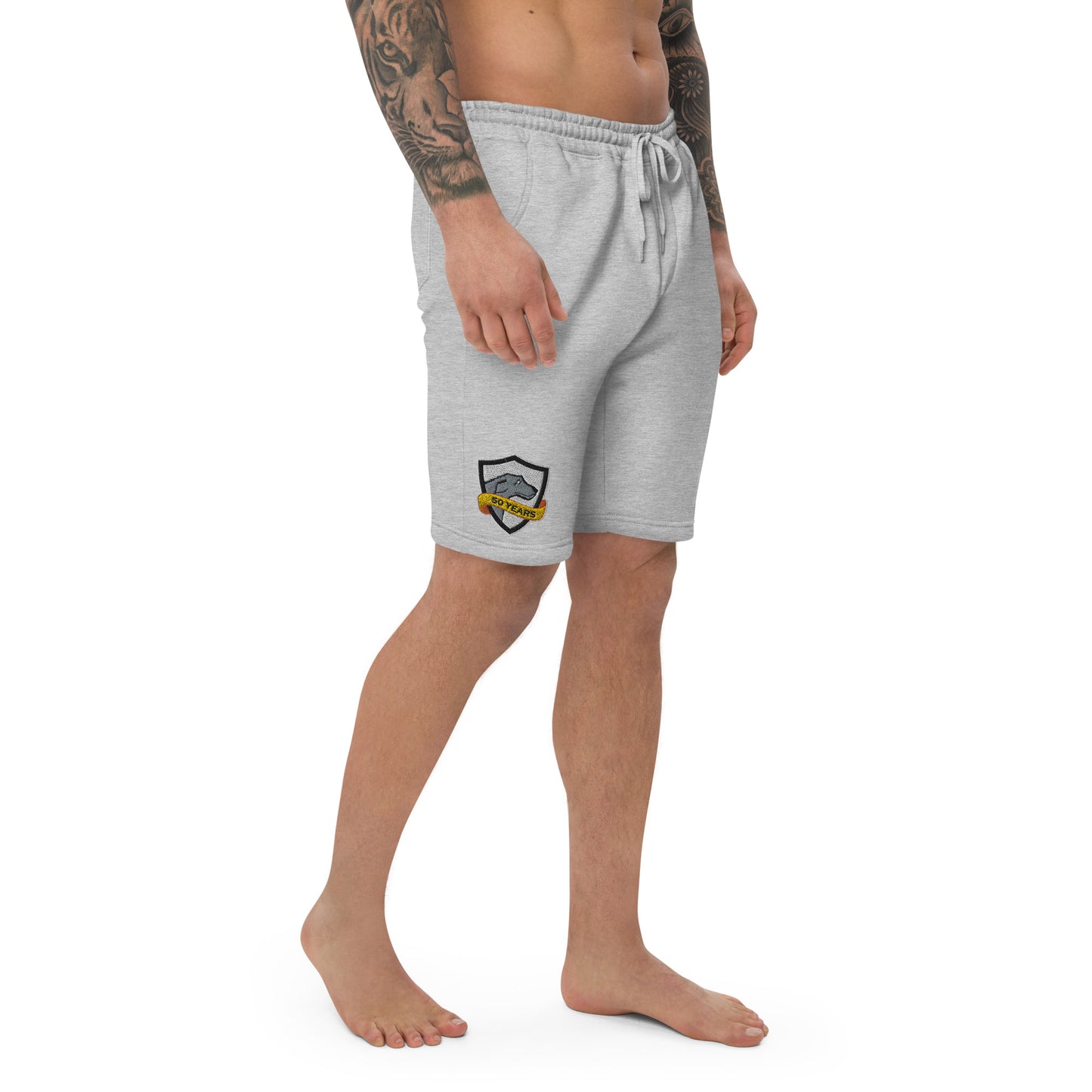 Men's Embroidered Fleece Shorts | CRFC Wolfhounds 50th Banner