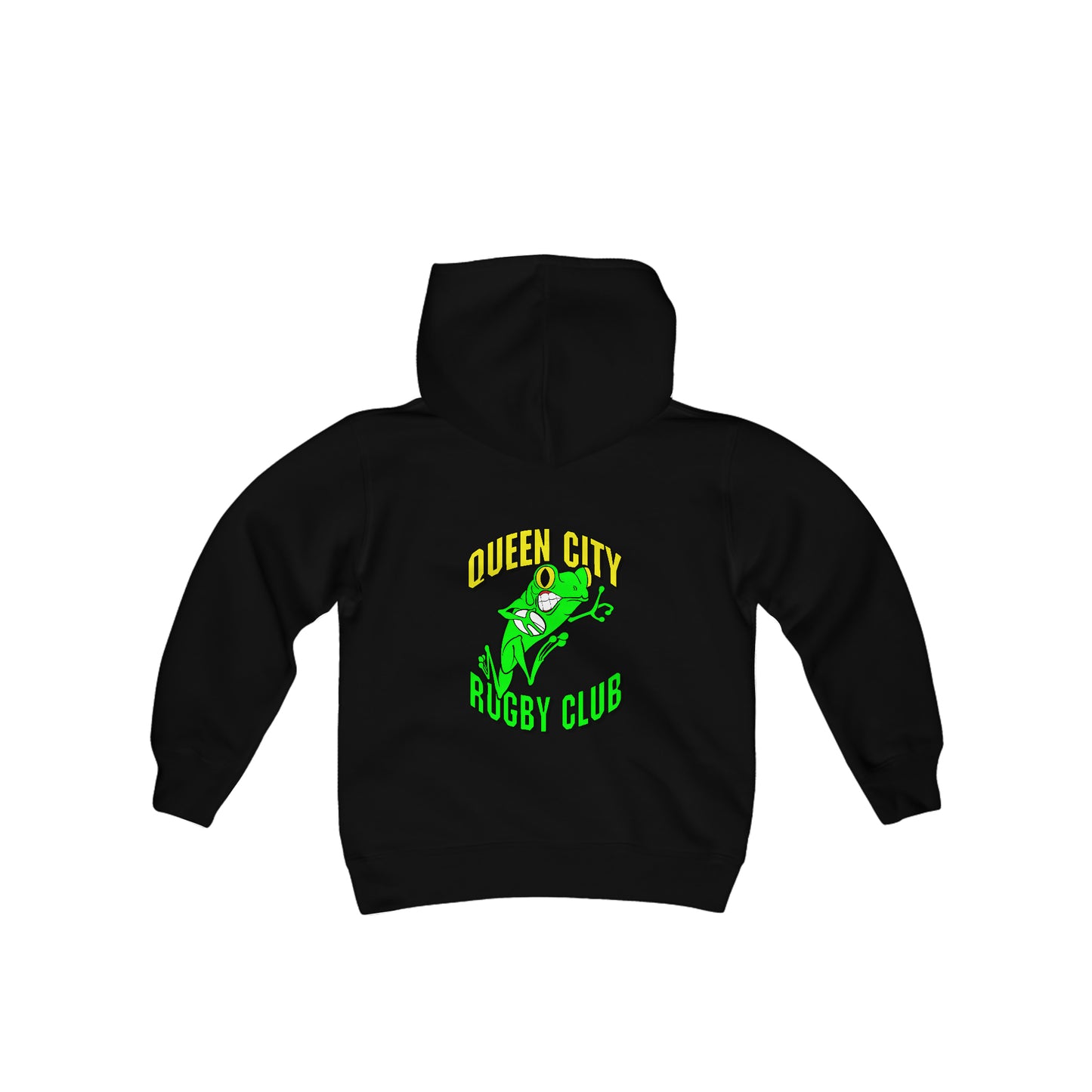 Youth Heavy Blend Hoodie | QCRFC Frogs Logo
