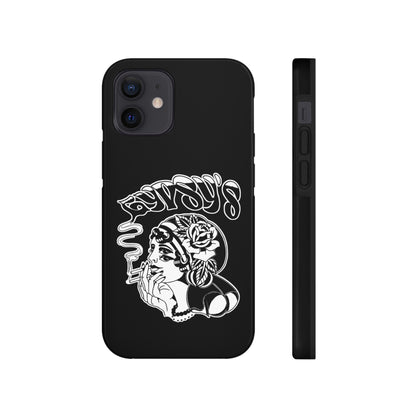 Black Tough Phone Cases | Gypsy's Double Gypsy Lady (by @ohbhave)