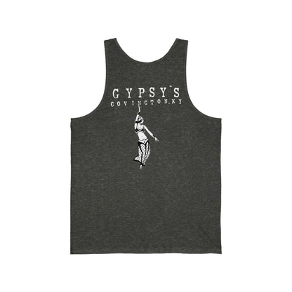 Unisex Jersey Tank | Gypsy's Dancing Gypsy Lady (by @tylerabnertattoo)