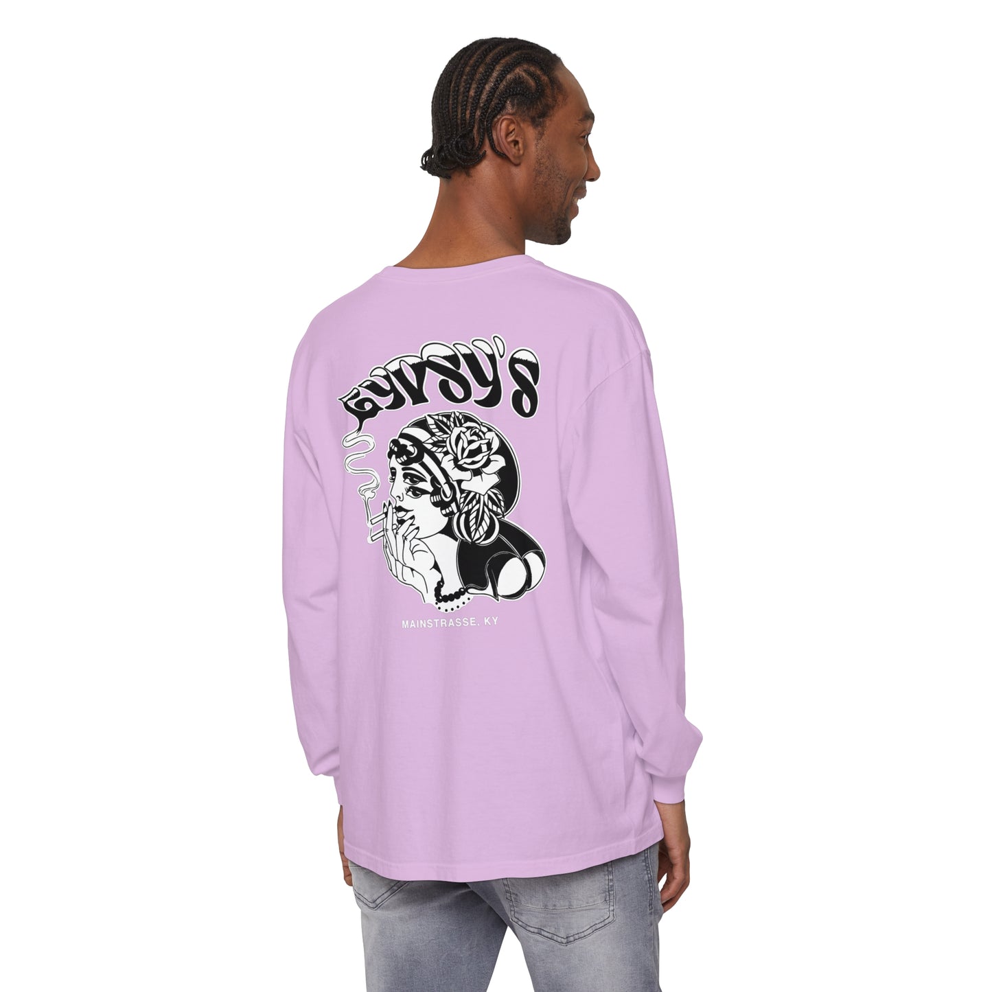 Unisex Comfort Colors Long Sleeve T-Shirt | Gypsy's Double Gypsy Lady (by @ohbhave)