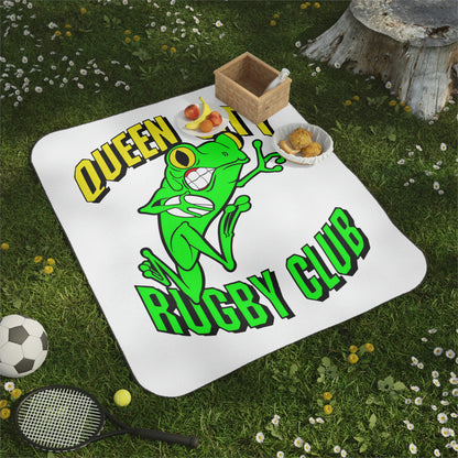 Picnic Blanket 61"x51" | QCRFC Frogs Logo