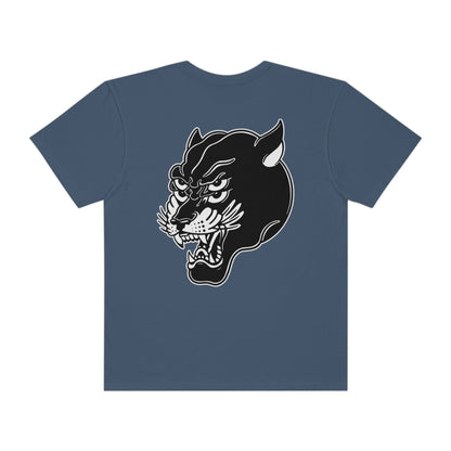 Unisex Comfort Colors T-shirt | Mothers Tattoo Double Panther Logo by Brendan Houston (IG: @ohbhave)