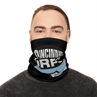 Black Gaiter With Drawstring | CRFC Wolfhounds Blue Crest