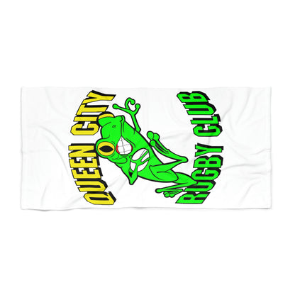 Huge Beach Towel 3'x6' | QCRFC Frogs Logo