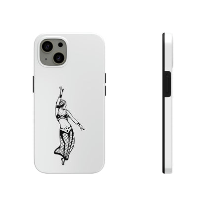 White Tough Phone Cases | Gypsy's Dancing Gypsy Lady (by @tylerabnertattoo)