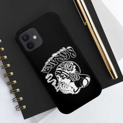 Black Tough Phone Cases | Gypsy's Double Gypsy Lady (by @ohbhave)