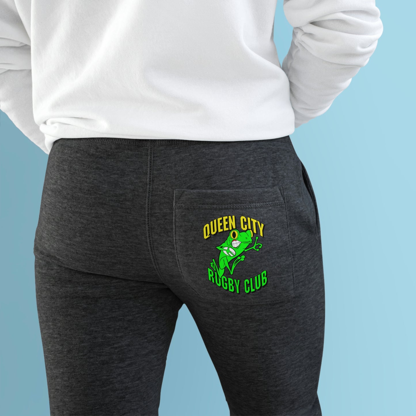 Unisex Premium Fleece Joggers | QCRFC Frogs Logo