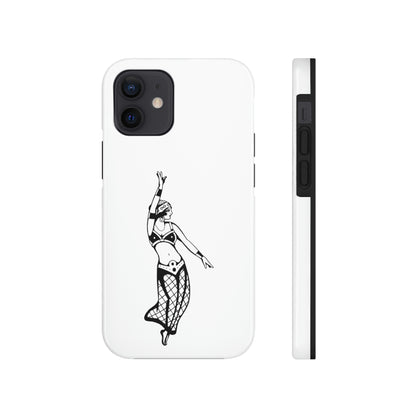 White Tough Phone Cases | Gypsy's Dancing Gypsy Lady (by @tylerabnertattoo)