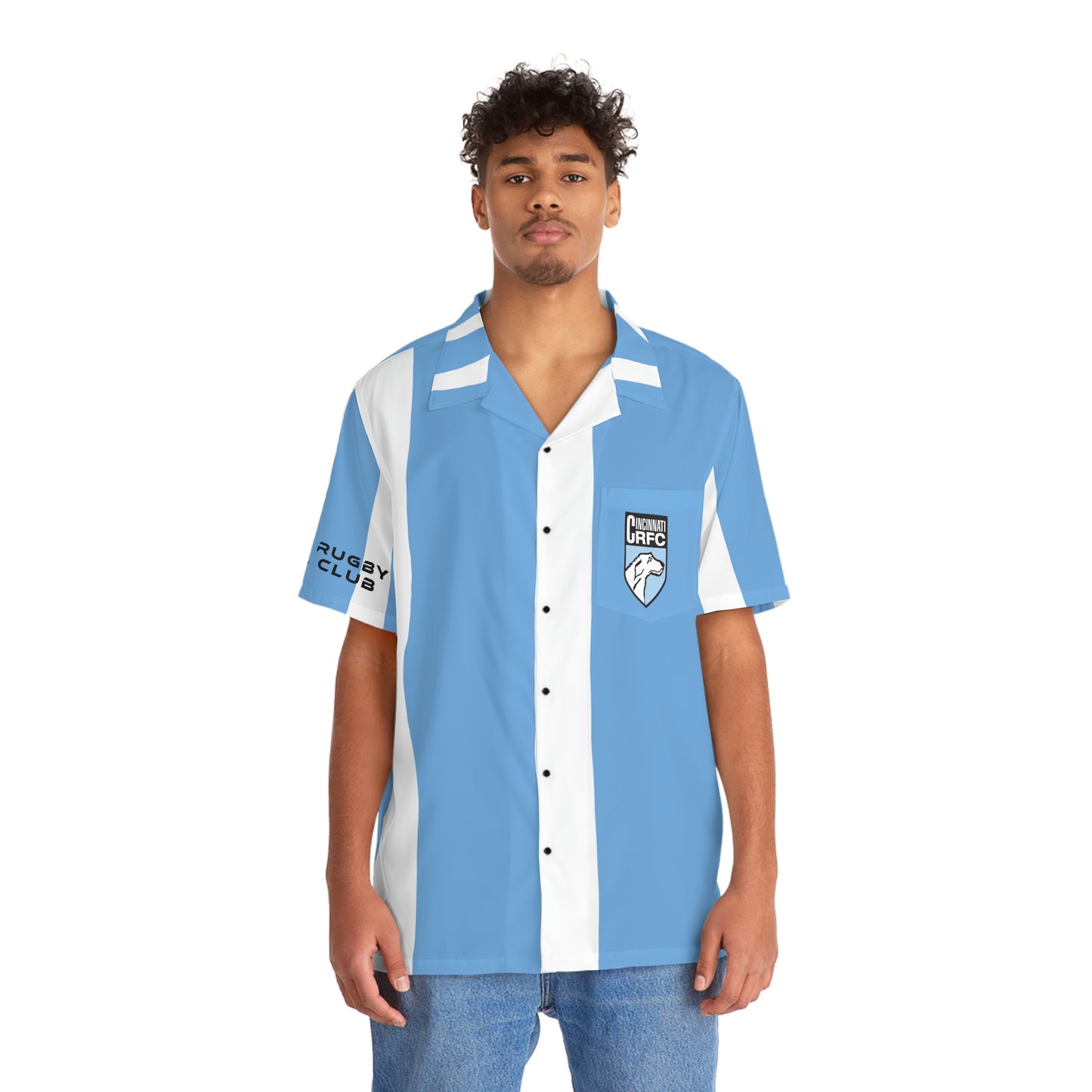 Bowling Shirt | CRFC Wolfhounds Blue Crest