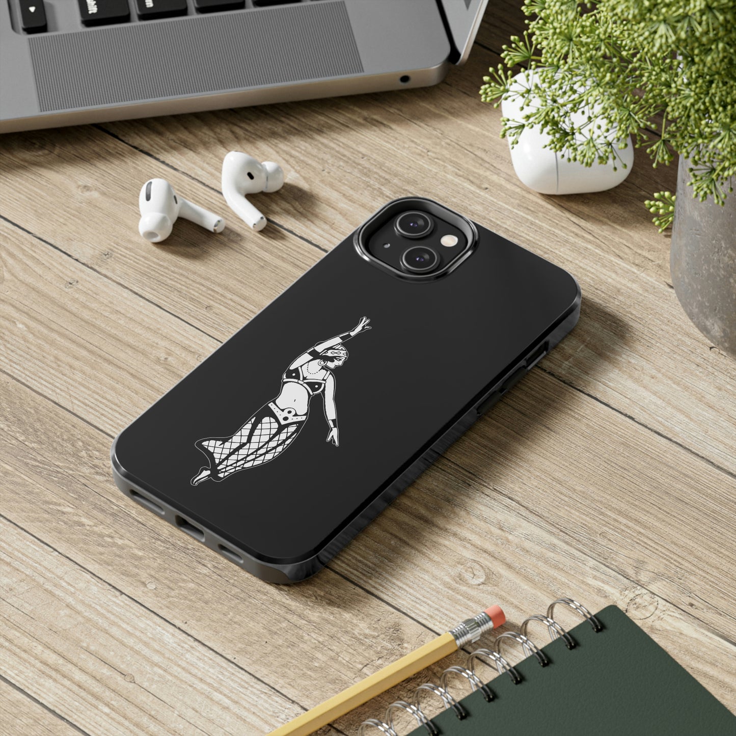 Black Tough Phone Cases | Gypsy's Dancing Gypsy Lady (by @tylerabnertattoo)