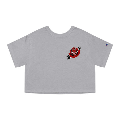 Champion Heritage Crop Top Tee | Gypsy's Red Rose Gypsy Lady (by @ryseart)
