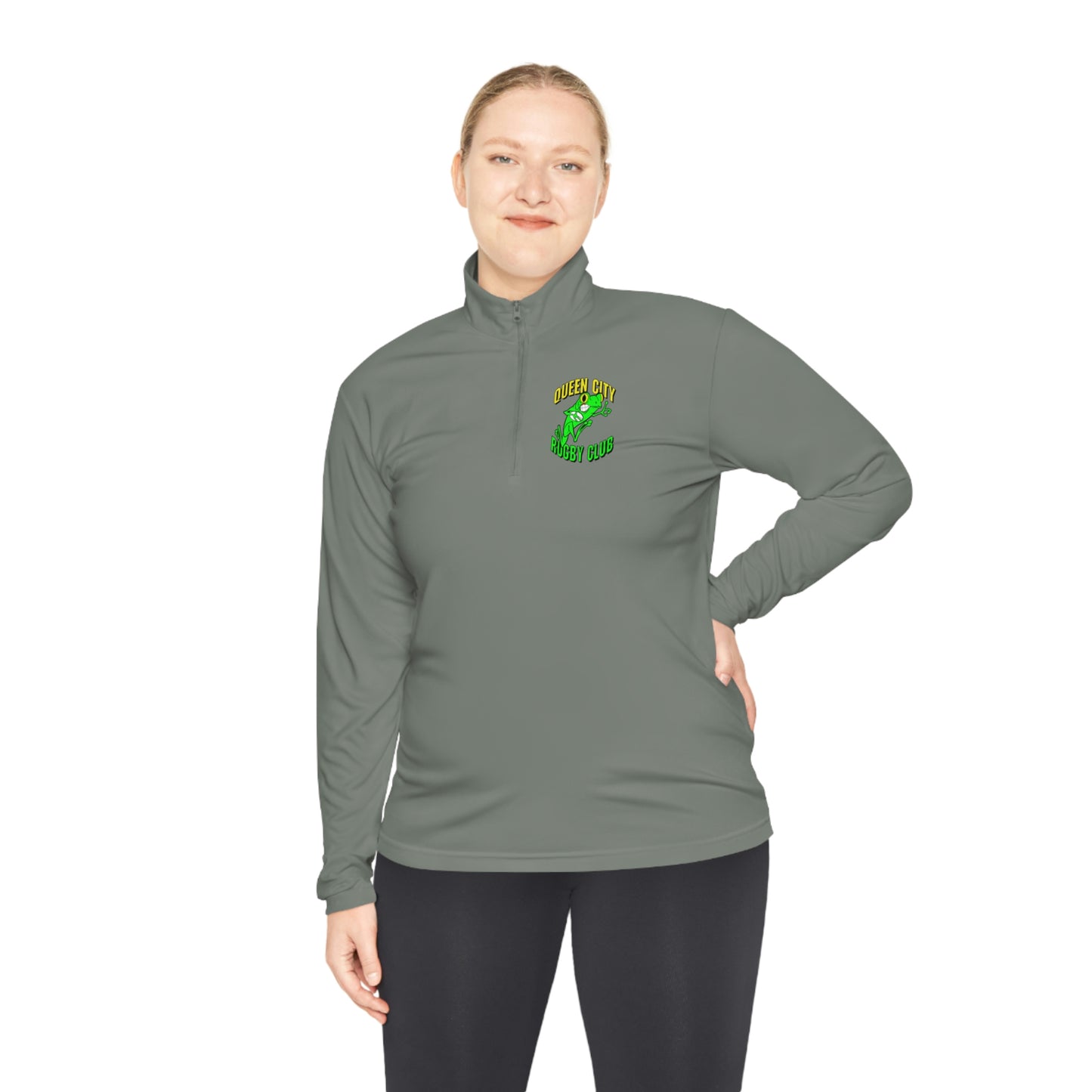 Unisex Quarter-Zip Pullover | QCRFC Frogs Logo