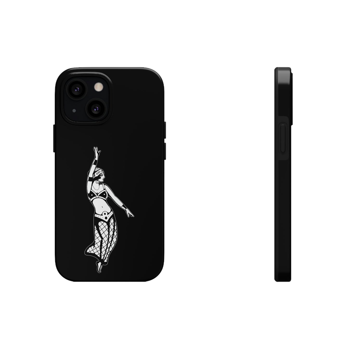 Black Tough Phone Cases | Gypsy's Dancing Gypsy Lady (by @tylerabnertattoo)