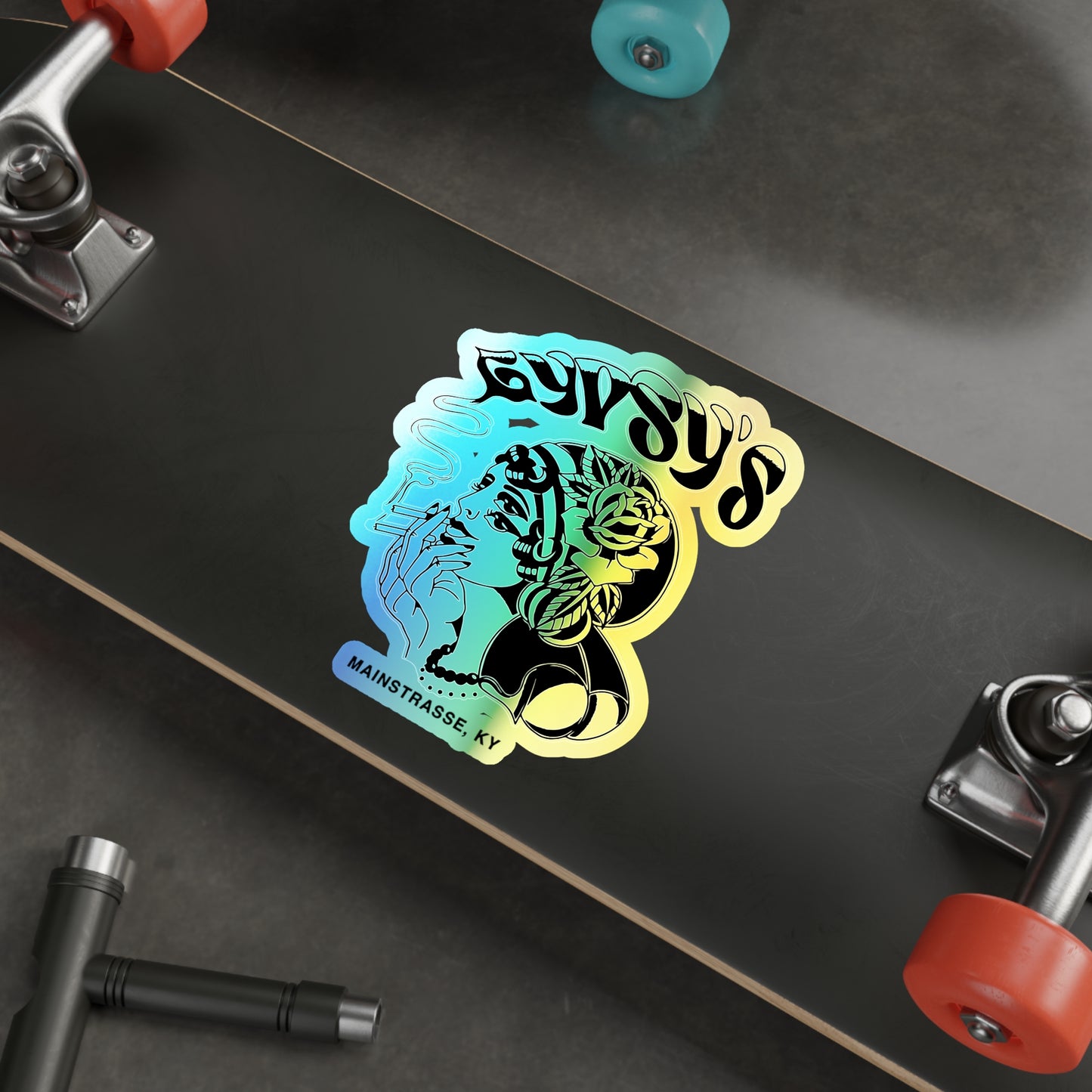 Holographic Die-cut Sticker | Gypsy's Double Gypsy Lady (by @ohbhave)