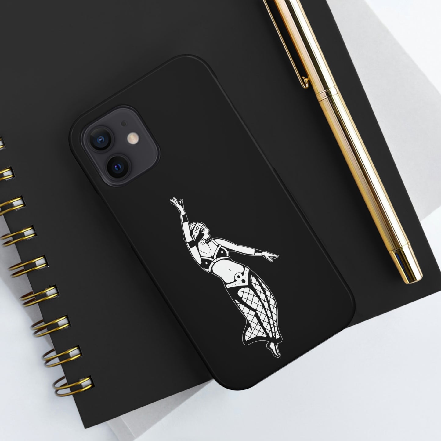 Black Tough Phone Cases | Gypsy's Dancing Gypsy Lady (by @tylerabnertattoo)