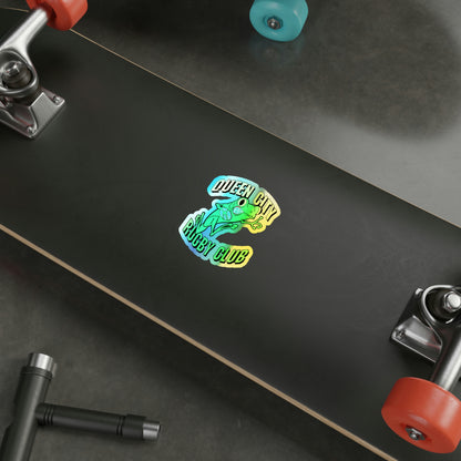 Holographic Die-cut Sticker | QCRFC Frogs Logo