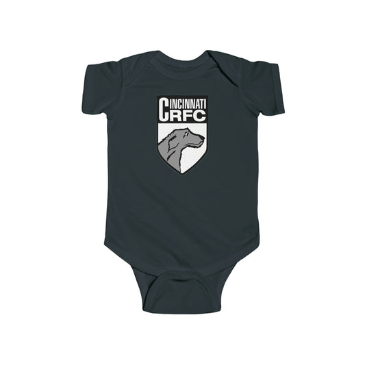 Infant Short Sleeve Onesie | CRFC Wolfhounds White Crest