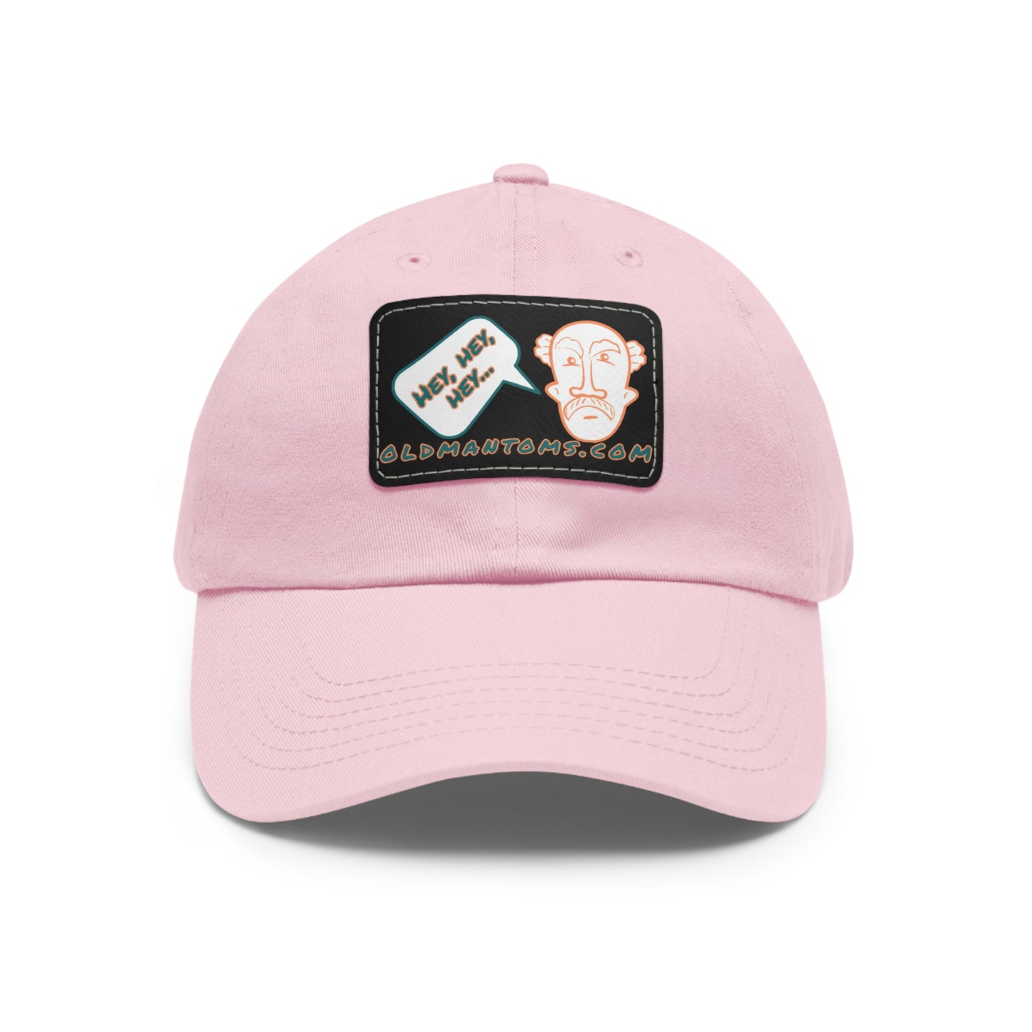 Old Man Tom's "Hey!" Dad Hat with Leather Patch