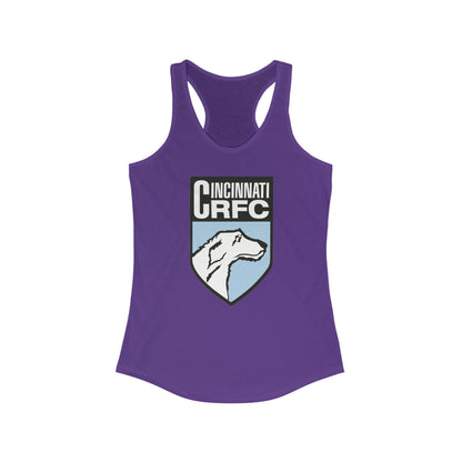 Women's Racerback Tank | CRFC Wolfhounds Blue Crest