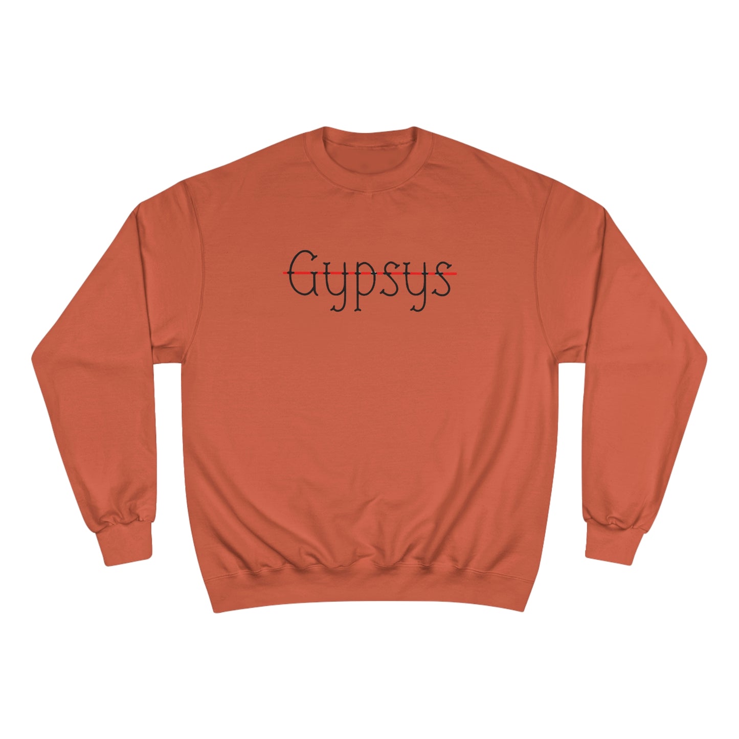 Unisex Champion Crewneck Sweatshirt | Gypsy's Red Rose Gypsy Lady (by @ryseart)
