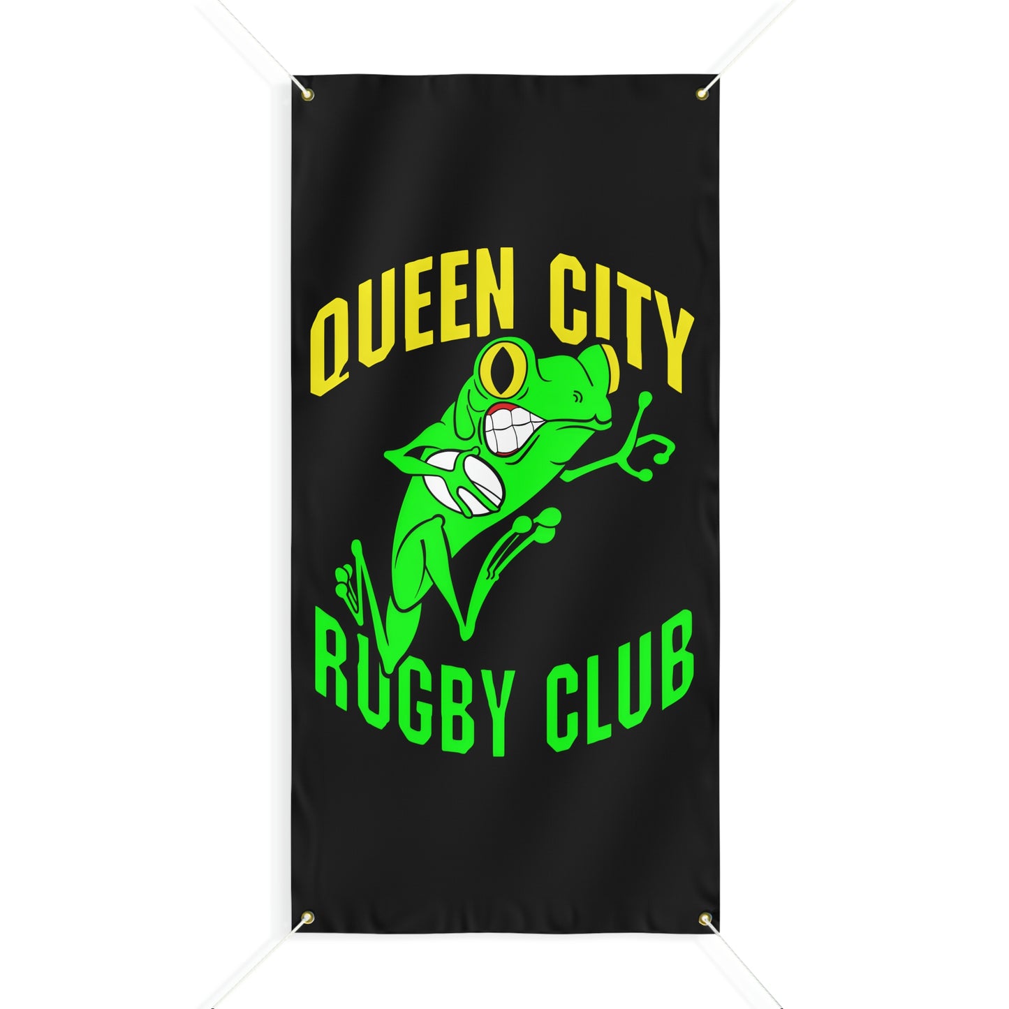 Matte Banner (3 Sizes) | QCRFC Frogs Logo