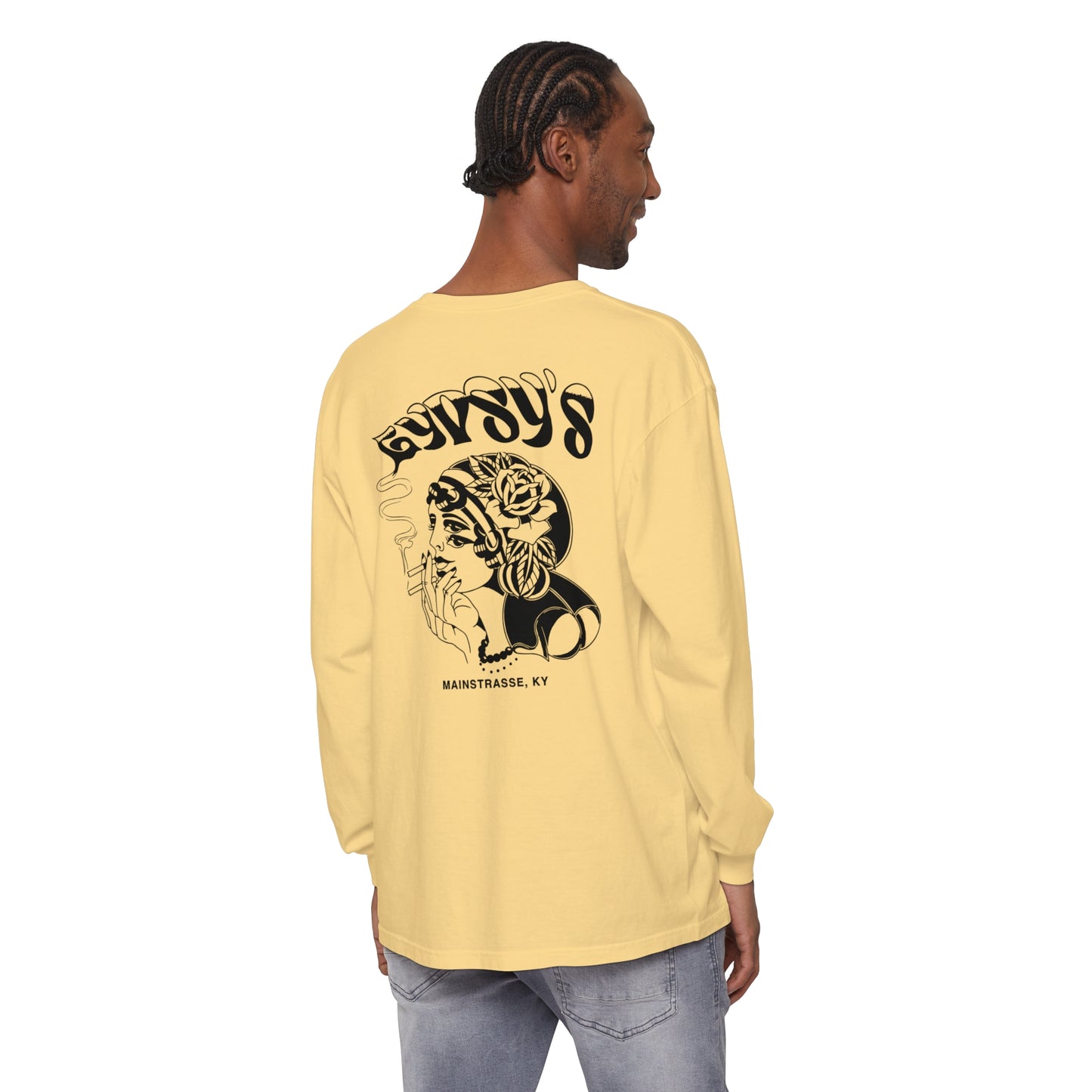 Unisex Comfort Colors Long Sleeve T-Shirt | Gypsy's Double Gypsy Lady (by @ohbhave)