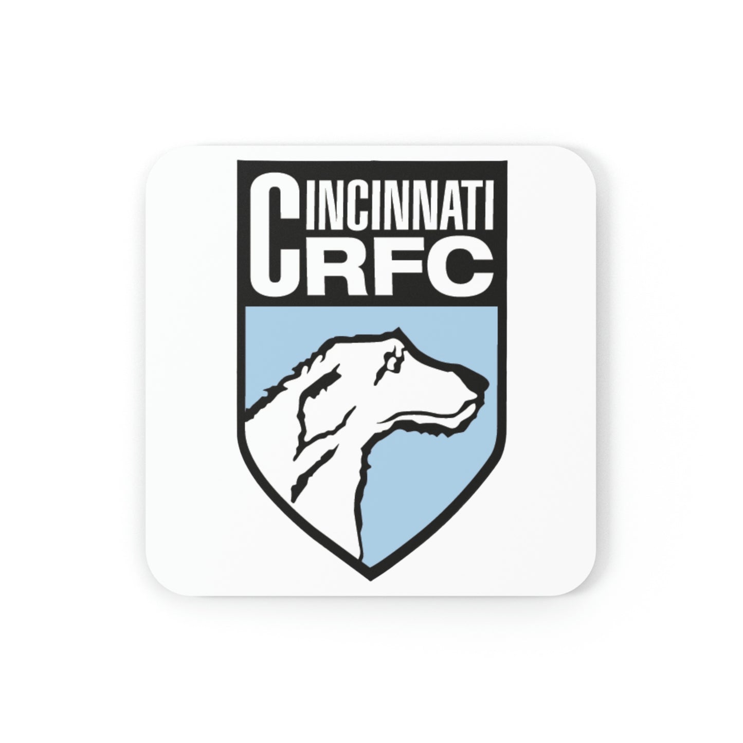 Cork Back Coaster (Circle or Square) | CRFC Wolfhounds Blue Crest