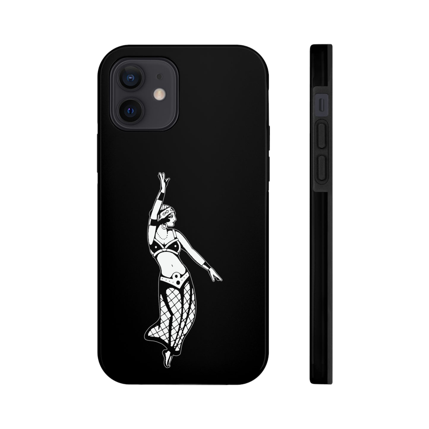 Black Tough Phone Cases | Gypsy's Dancing Gypsy Lady (by @tylerabnertattoo)