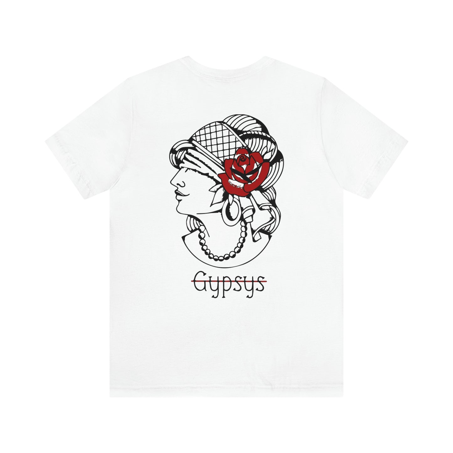 Unisex Jersey Short Sleeve Tee | Gypsy's Red Rose Gypsy Lady (by @ryseart)